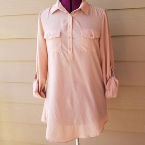 Forever 21 tan tunic/shirt/blouse
